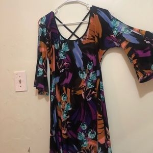 Dress with crisscrossed back